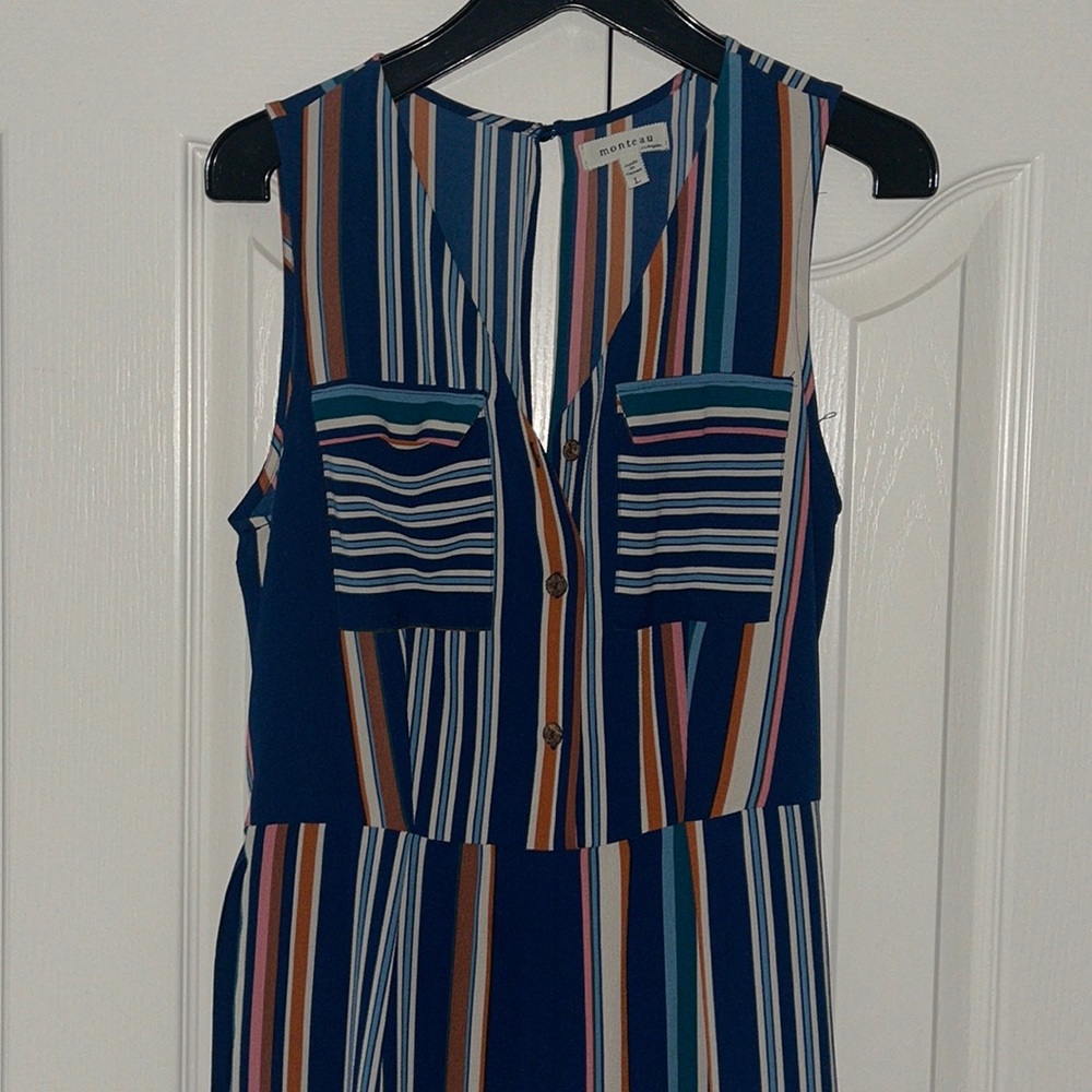 Floor Length Romper / Open Cut Back